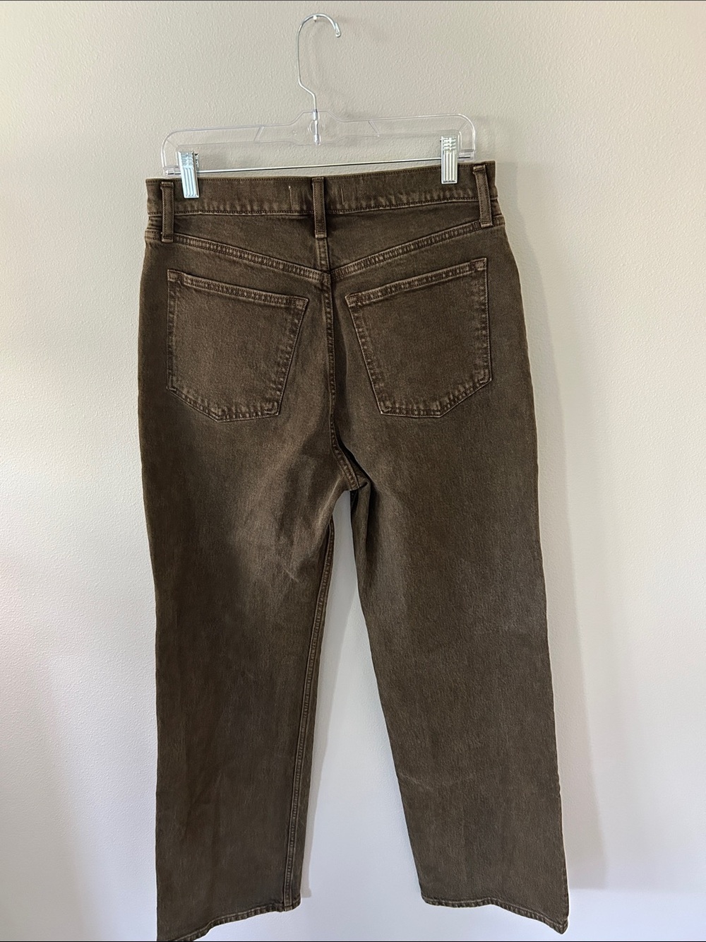Abercrombie & Fitch the 90s relaxed Jeans high-rise faded brown women’s size 30 - Picture 4 of 6